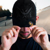 Matte Black Suede Trucker Cap