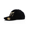 Black Camo Suede Cap