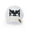 Cream White Suede Trucker Cap